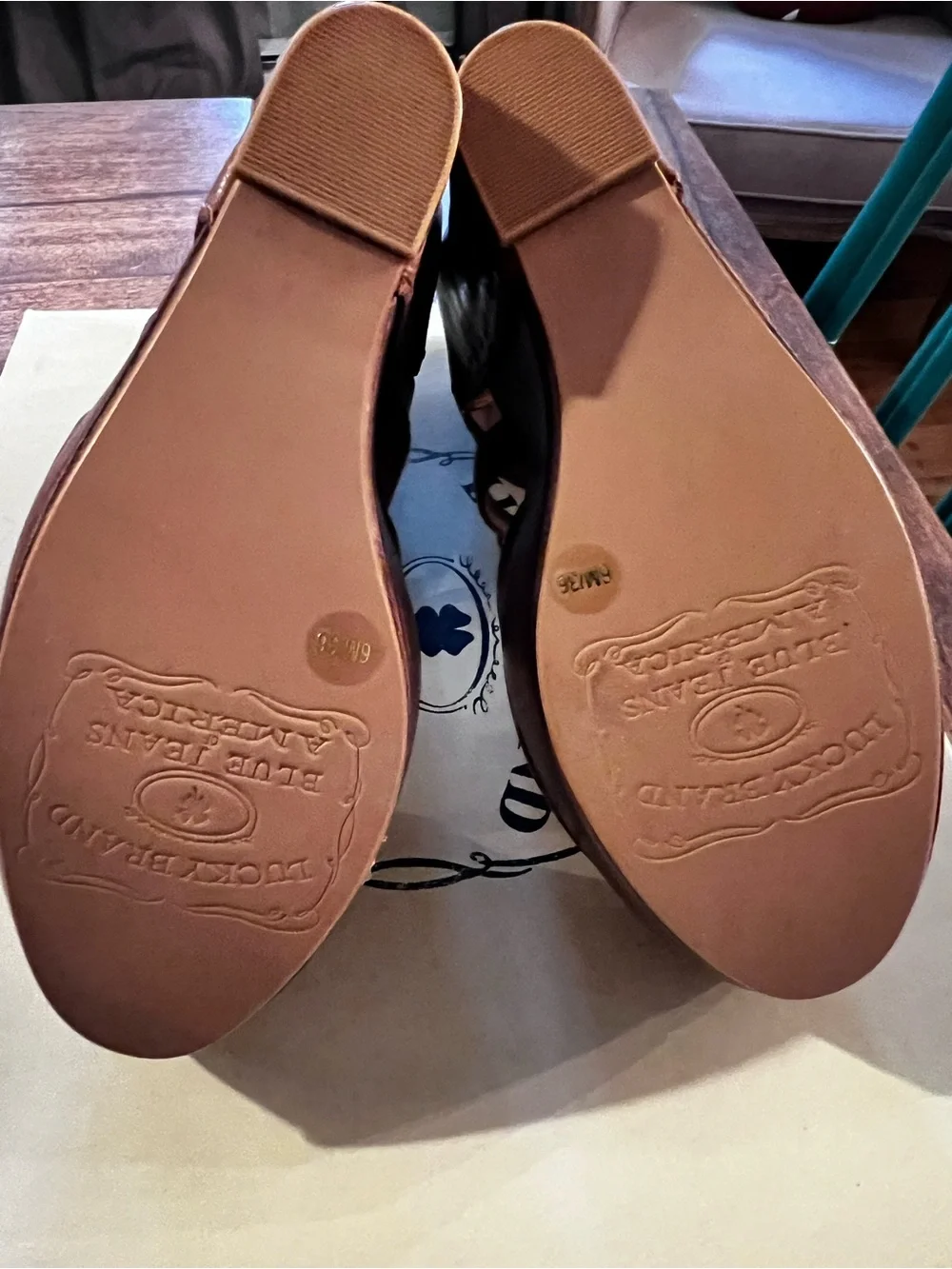 Lucky Brand LK-Nana Platform Wedges Vegan Leather
